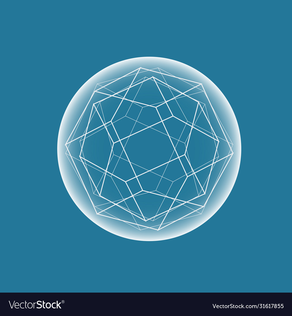 Molecule and communication pattern vector image Molecule and communication pattern