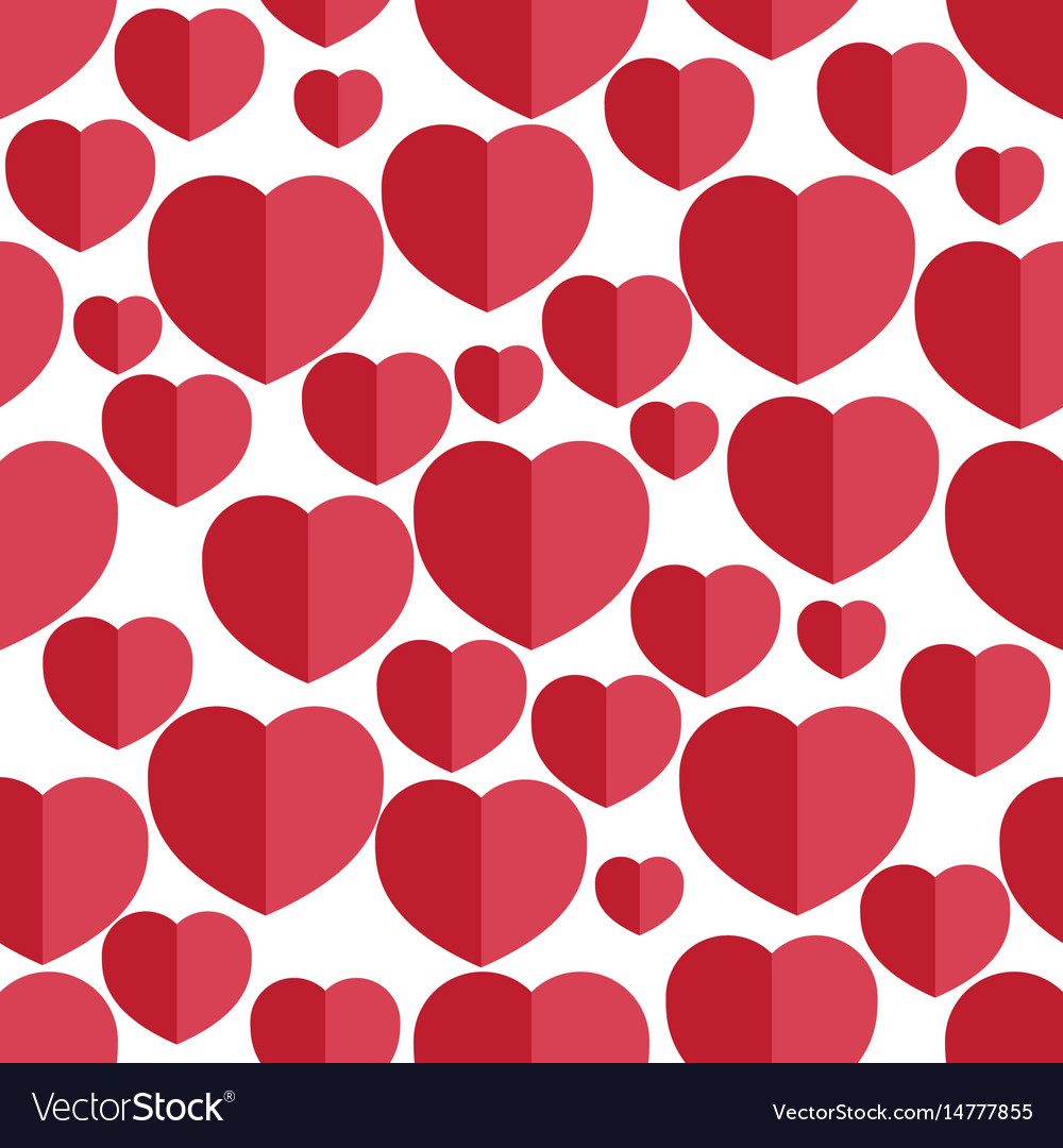 Seamless pattern with heart Royalty Free Vector Image