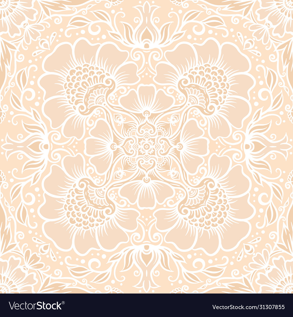Traditionelle indische Henna Ornament vector image Traditionelle indische Henna Ornament