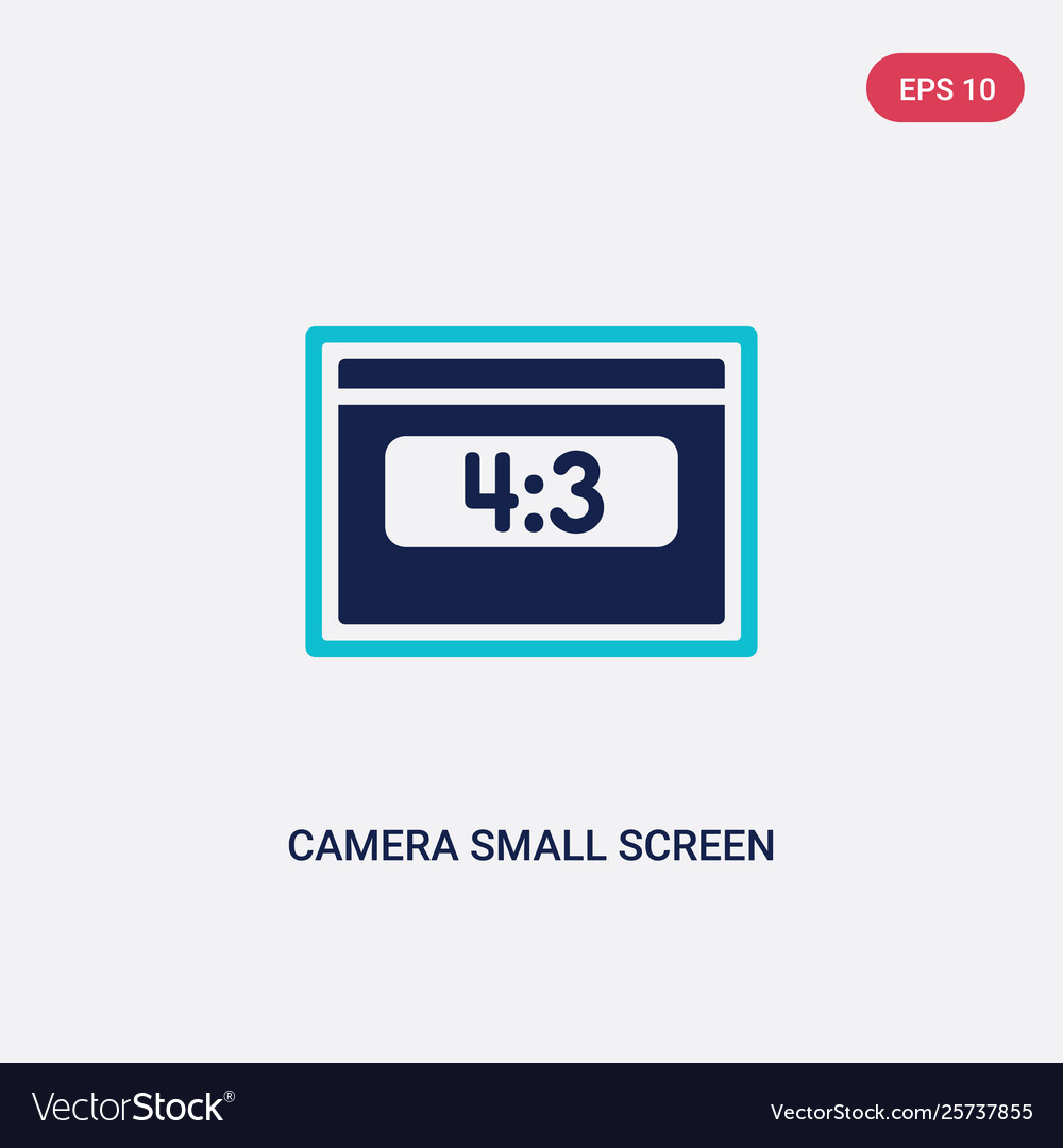 Two color camera small screen size icon from