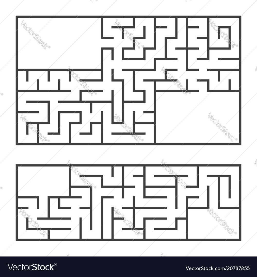 Two Rectangular Maze Puzzle