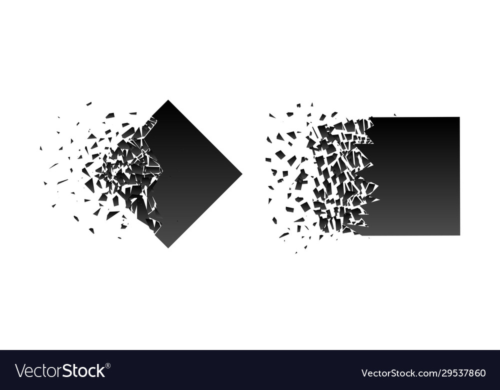 Abstrakte schwarze Explosion isoliert auf weiß