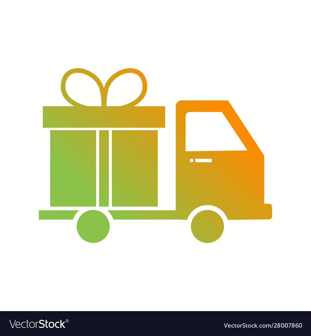 Beautiful delivery glyph icon Royalty Free Vector Image