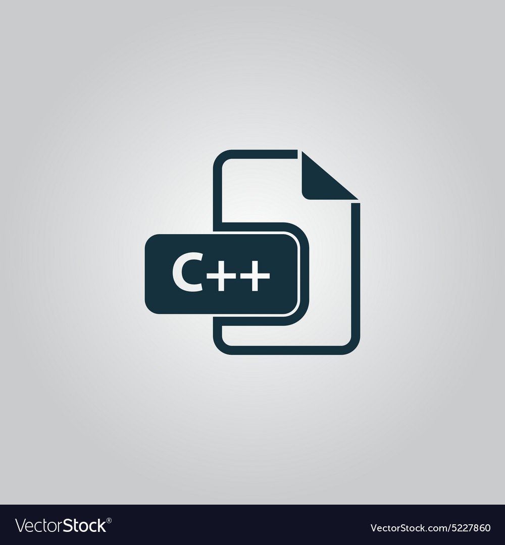 C development file format flat icon