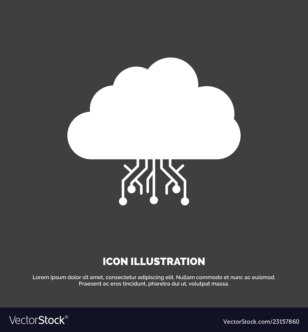 Cloud Computing Data Network Icon