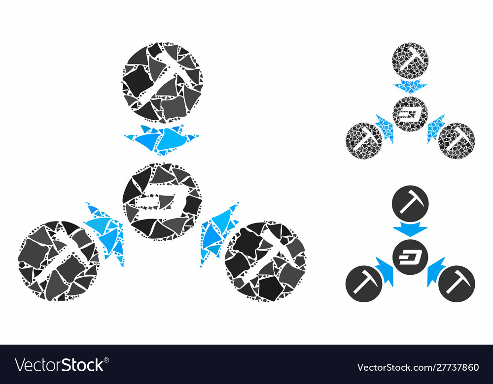 Dash mining pool mosaic icon rough items