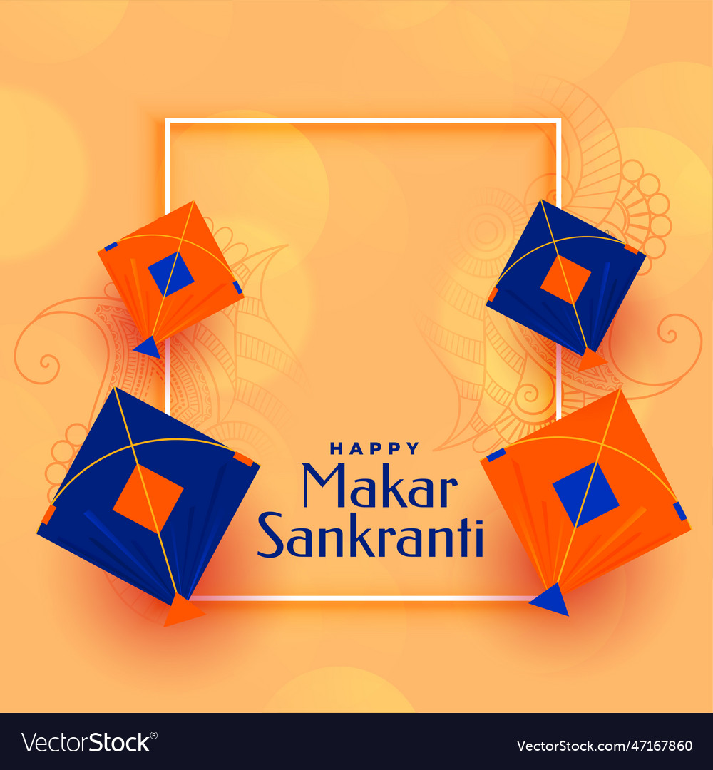 Elegant makar sankranti kites background