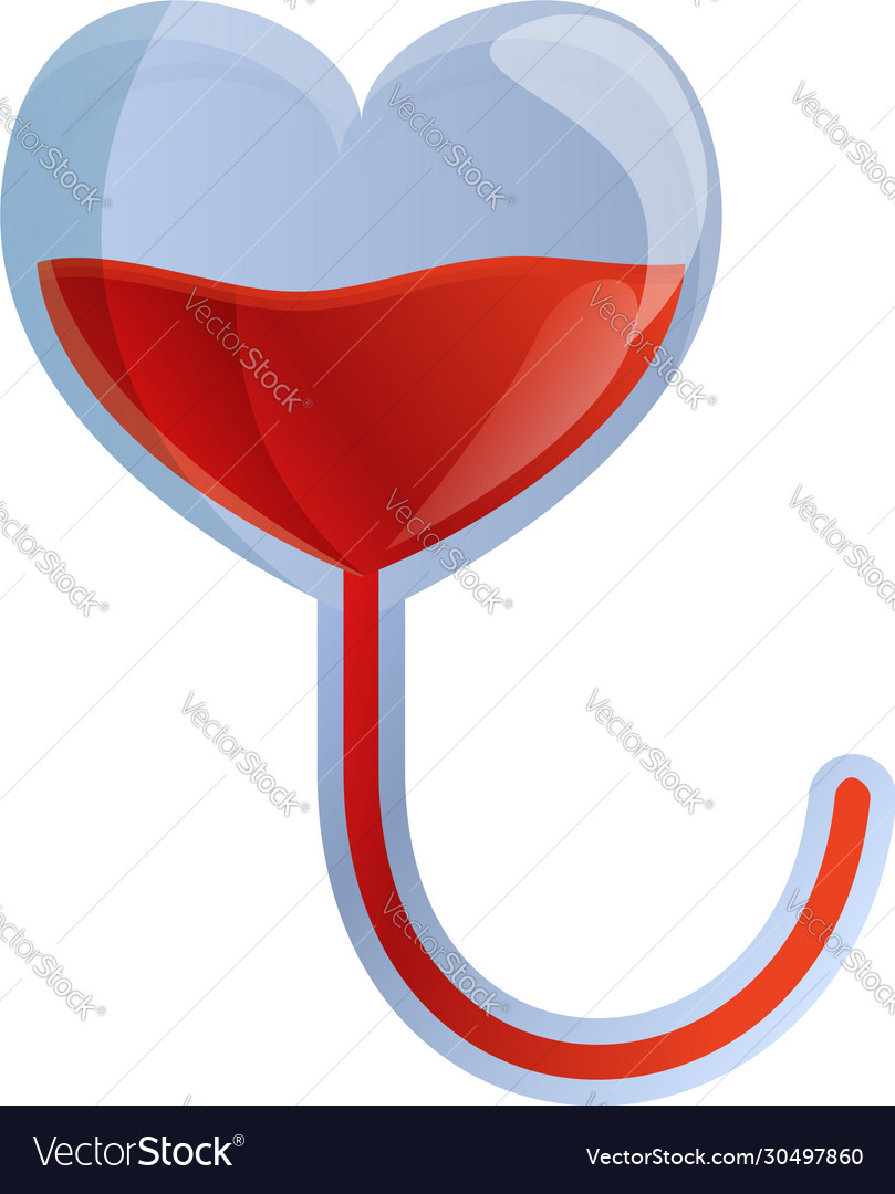 Heart blood transfusion icon cartoon style Vector Image Heart blood transfusion icon cartoon style Vector Image