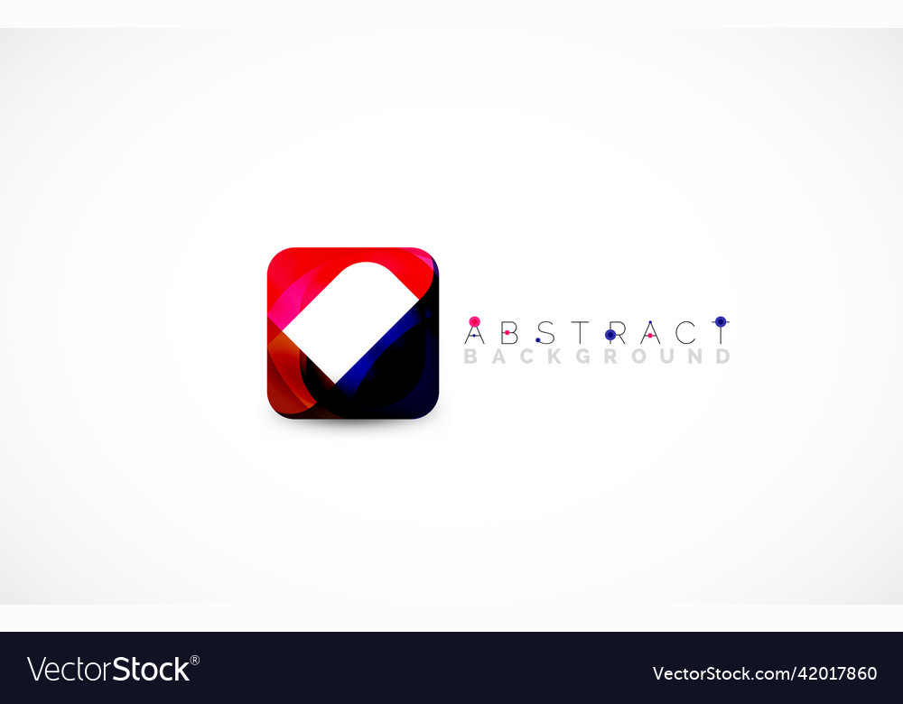 Minimal background abstract square shape vector image Minimal background abstract square shape