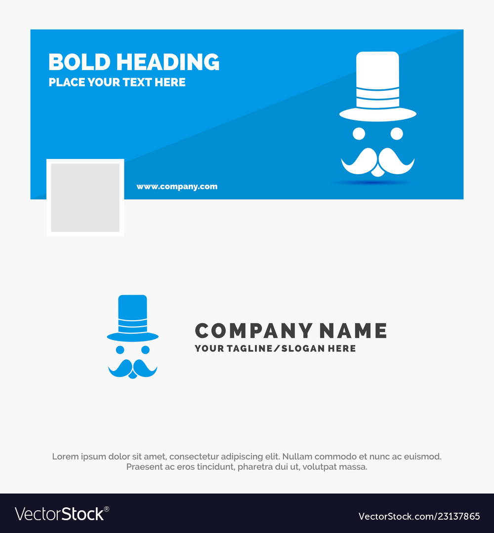 blue business logo template