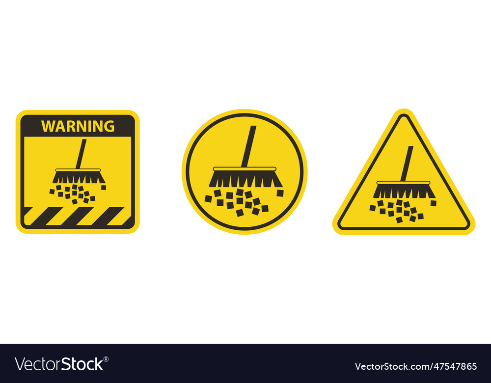 Caution label avoid creating dust Vector Image Caution label avoid creating dust