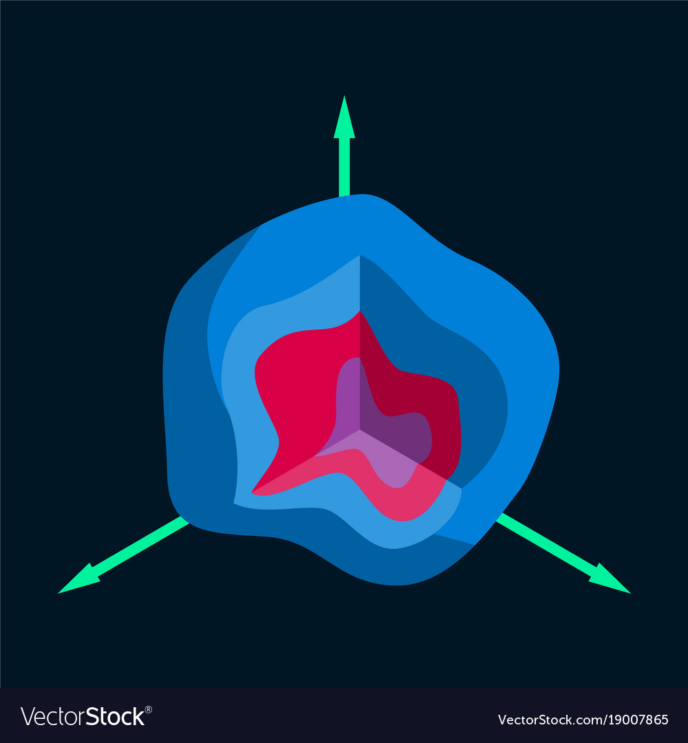 Flat icon on stylish background graph