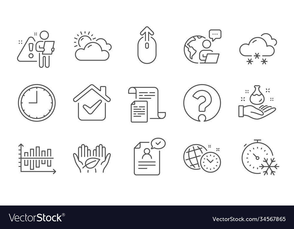 Freezing timer time management and question mark vector image Freezing timer time management and question mark