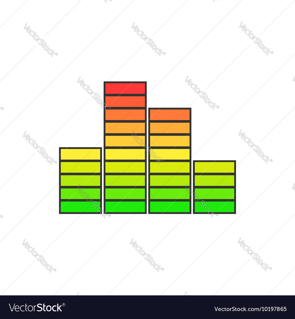 Graph isolated on white
