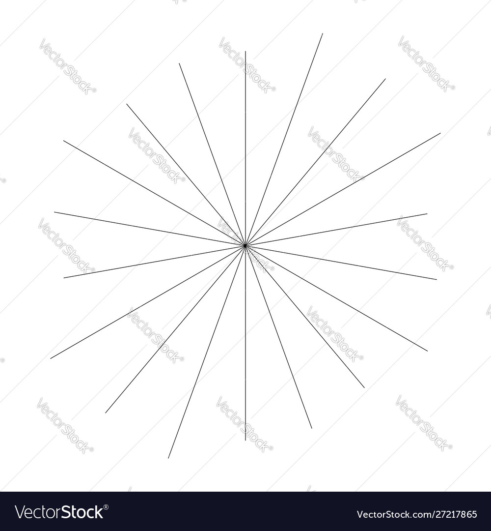 Random circular lines starburst sunburst element vector image Random circular lines starburst sunburst element