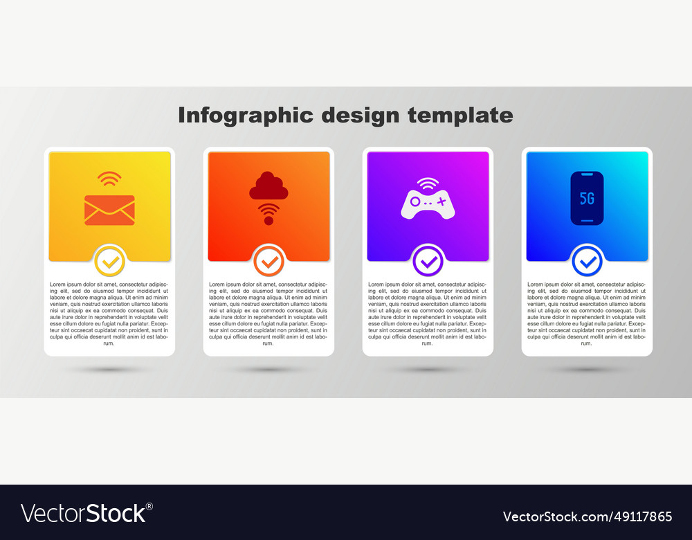 Set mail and e-mail network cloud connection Vector Image Set mail and e-mail network cloud connection