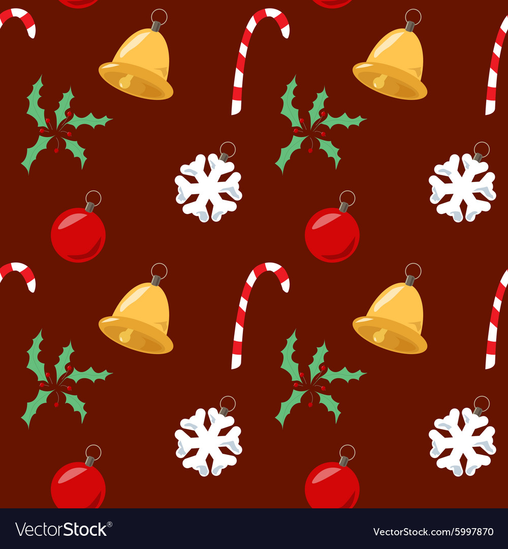 Christmas seamless pattern Royalty Free Vector Image