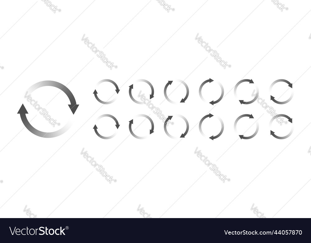 Circular Loading-Puffering-Symbole Vector Image Circular Loading-Puffering-Symbole
