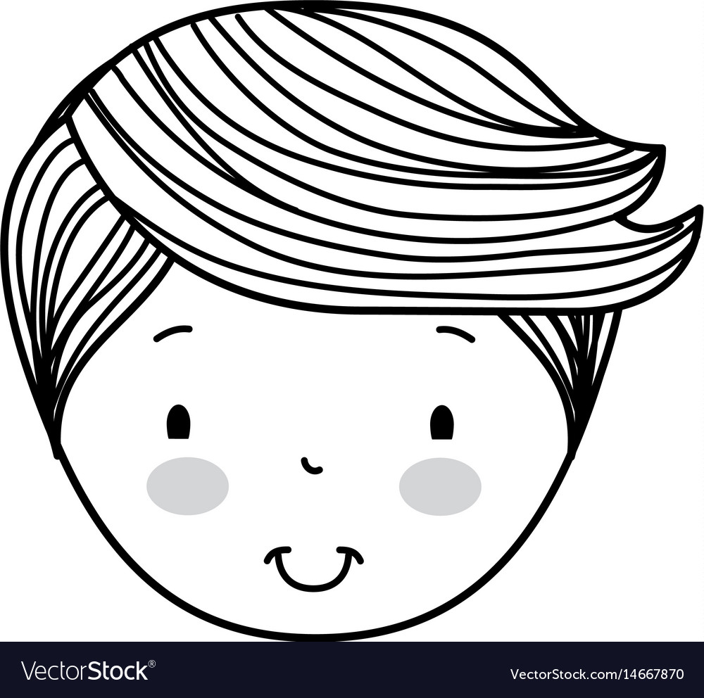 Cute little boy character Royalty Free Vector Image