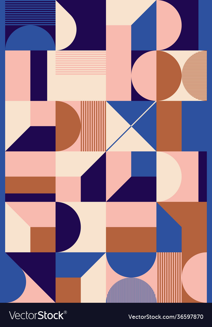 Deconstructed abstract pattern design