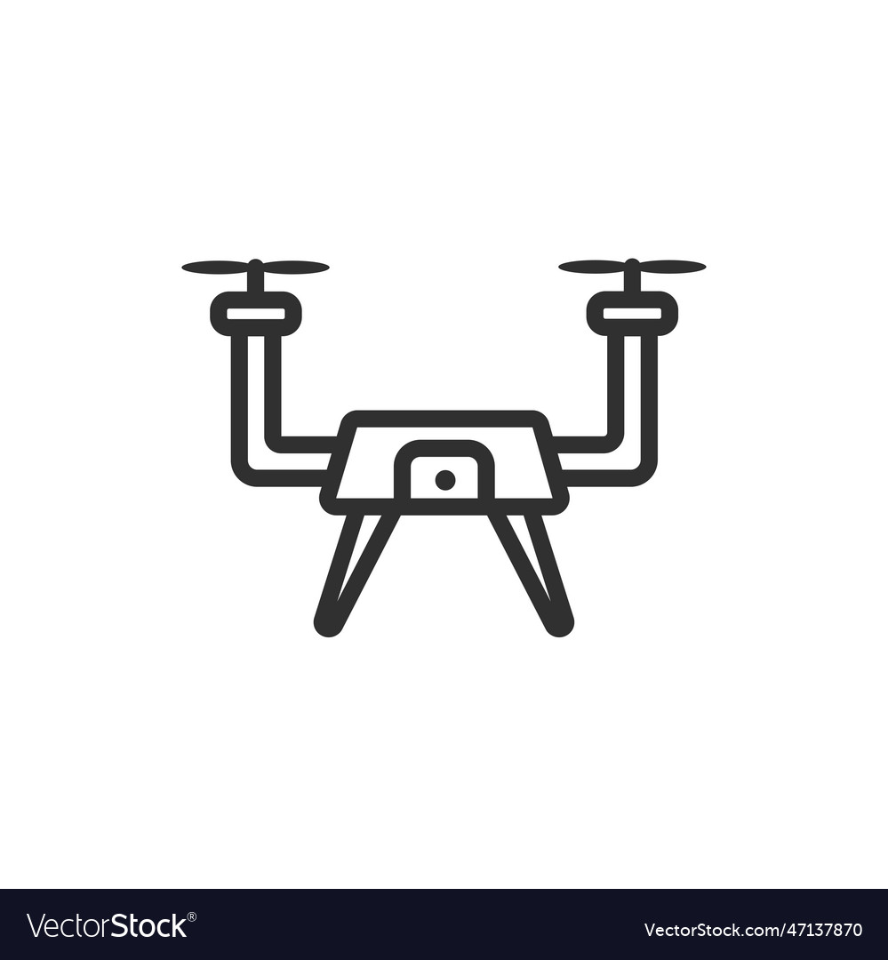Drone icon thin line from artificial