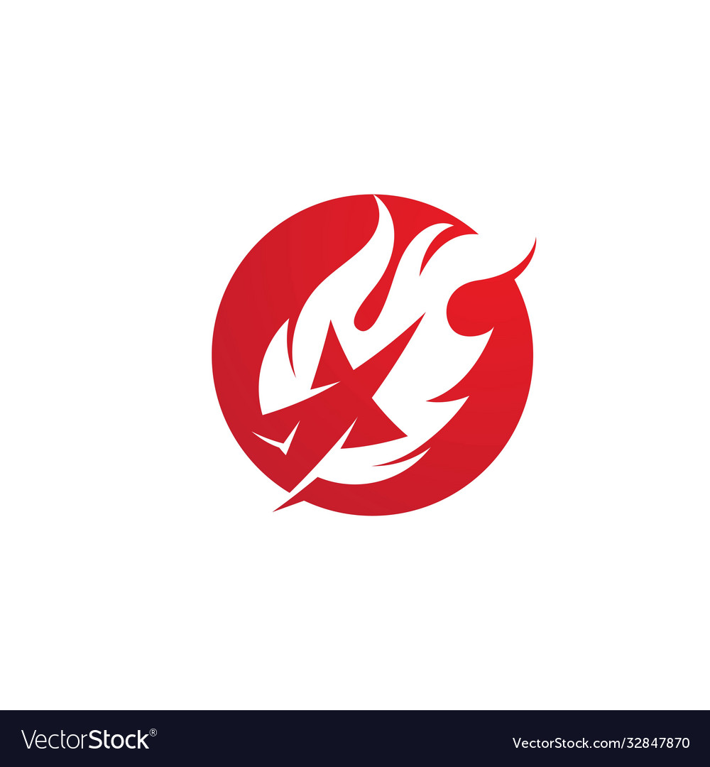 Flame icon fire design vector image Flame icon fire design