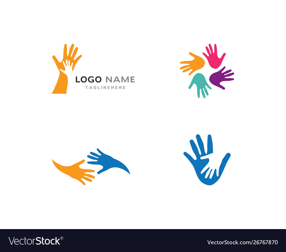 Handpflege Logo Vorlage