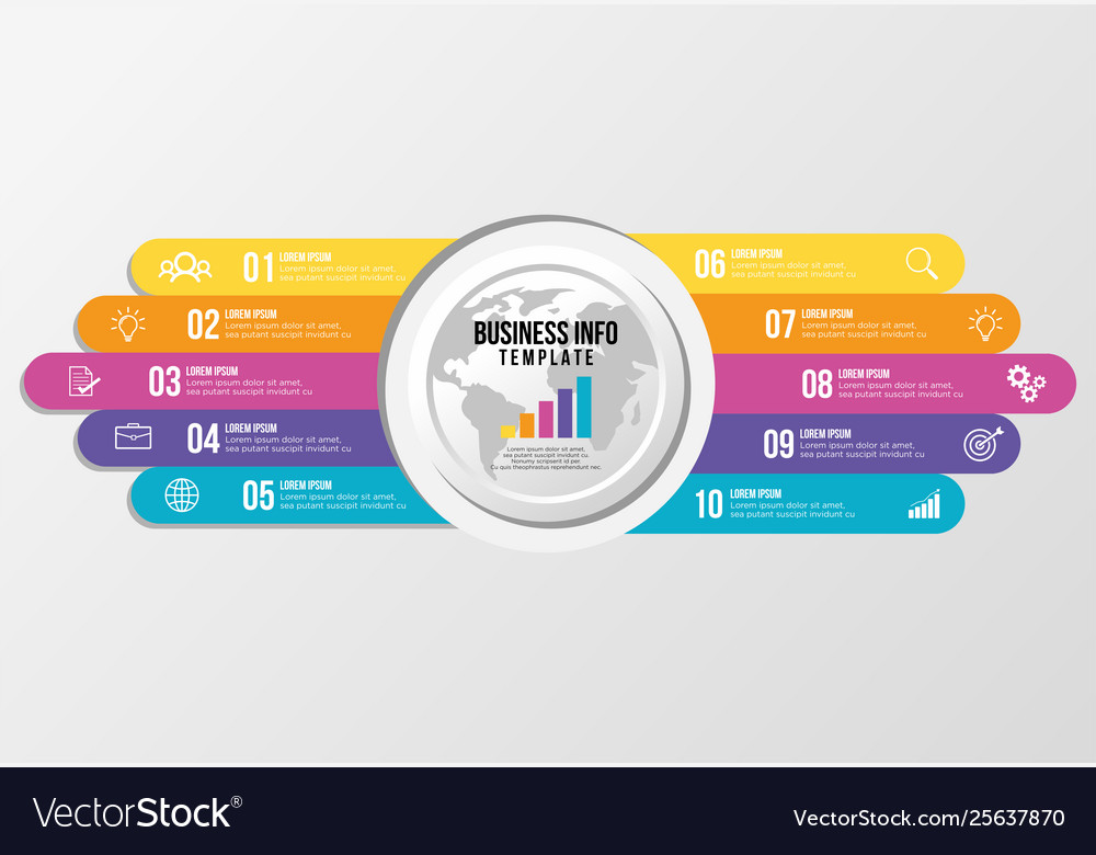 Infographic design template with options steps