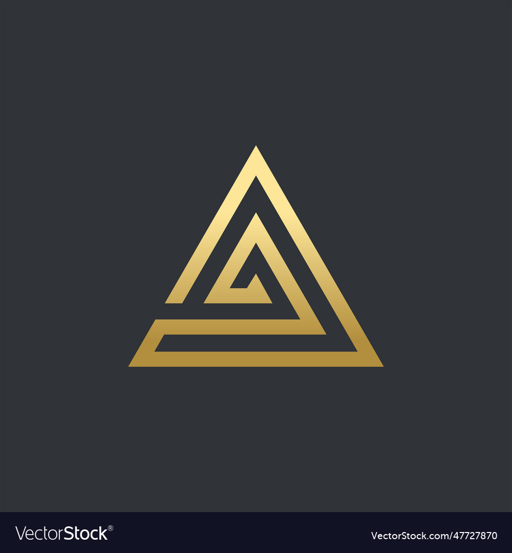 Letter a logo template colorful Royalty Free Vector Image