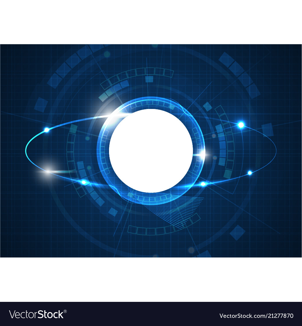 Light blue futuristic circle technology Royalty Free Vector