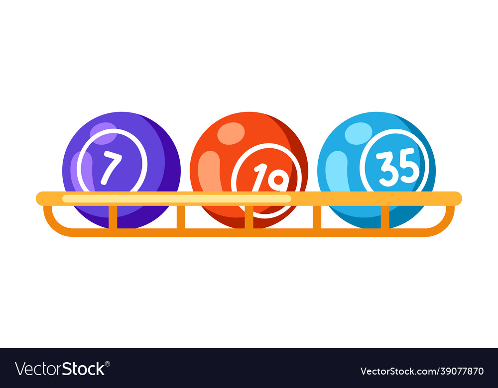 Lottery balls with numbers of lotto vector image Lottery balls with numbers of lotto