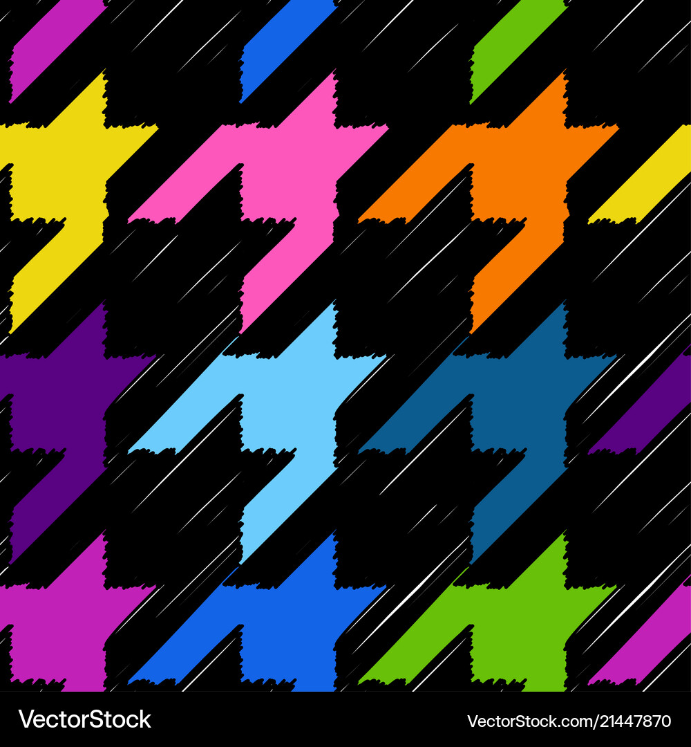 Seamless hounds-tooth pattern Royalty Free Vector Image