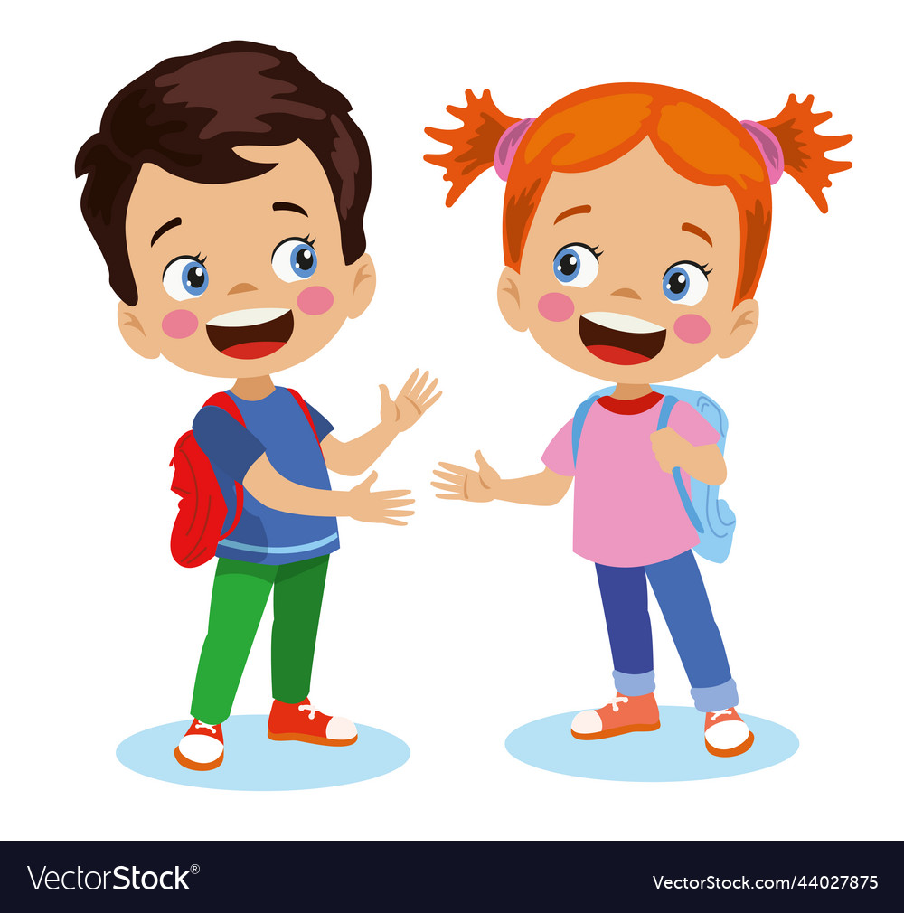 cute-boys-and-girls-meet-greetings-talk-royalty-free-vector