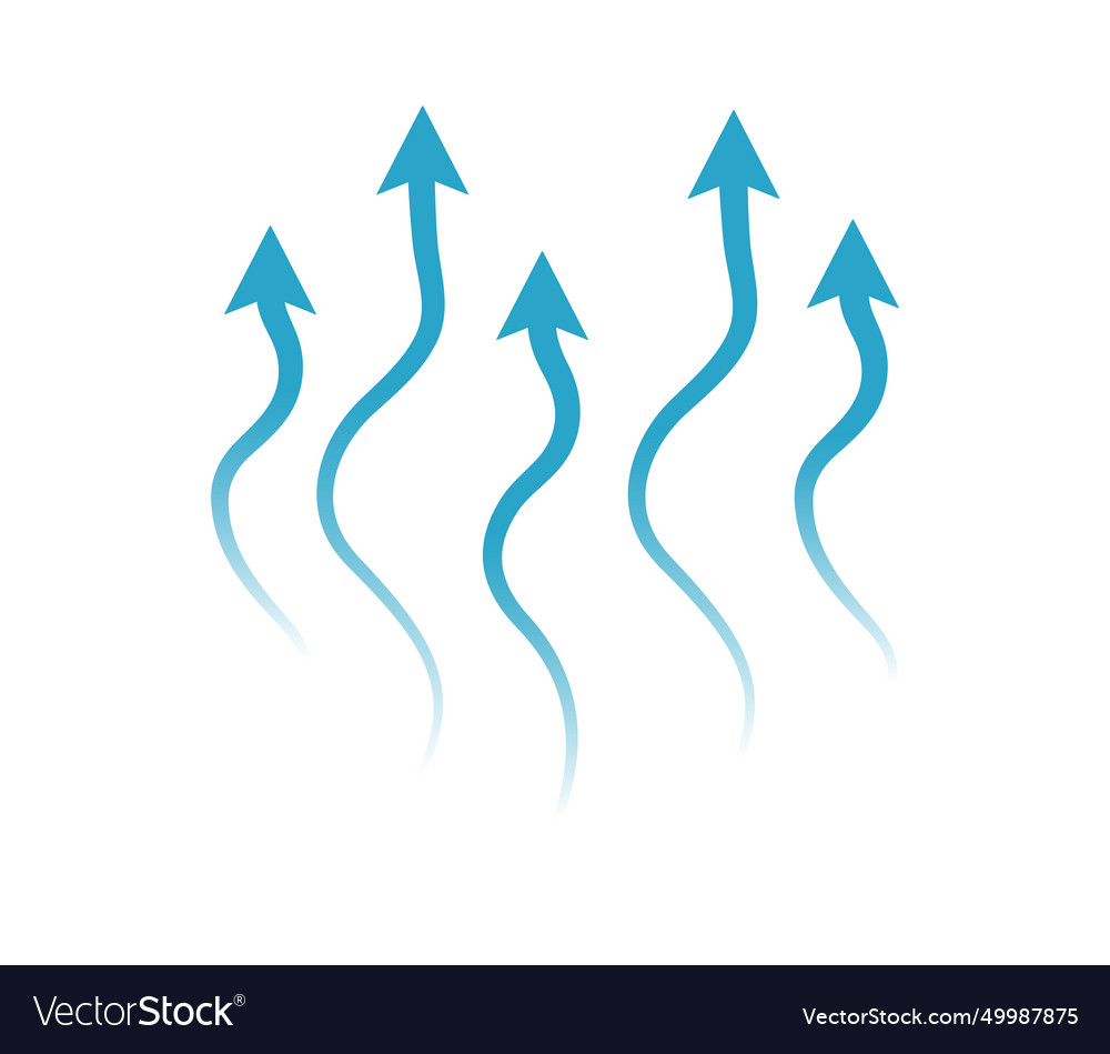 Flow wave arrows spread up conditioner