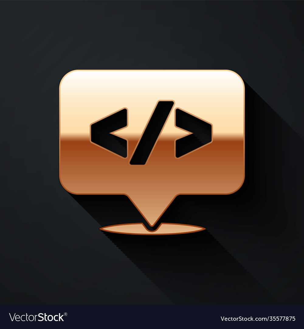 Gold web design and front end development icon