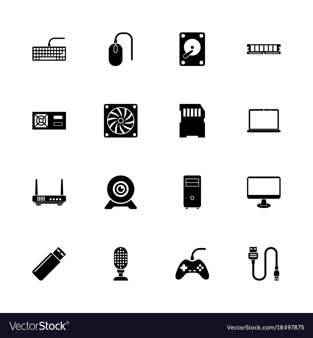 Hardware - flat icons