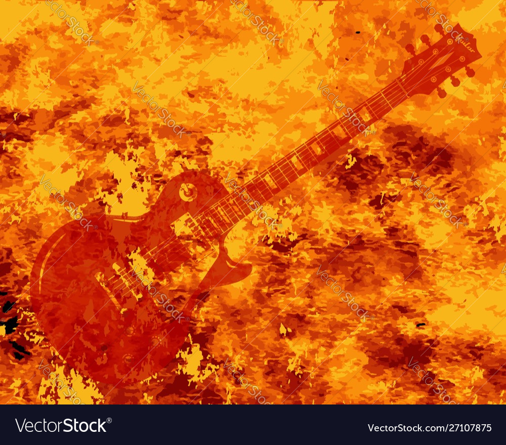 Hot guitar background