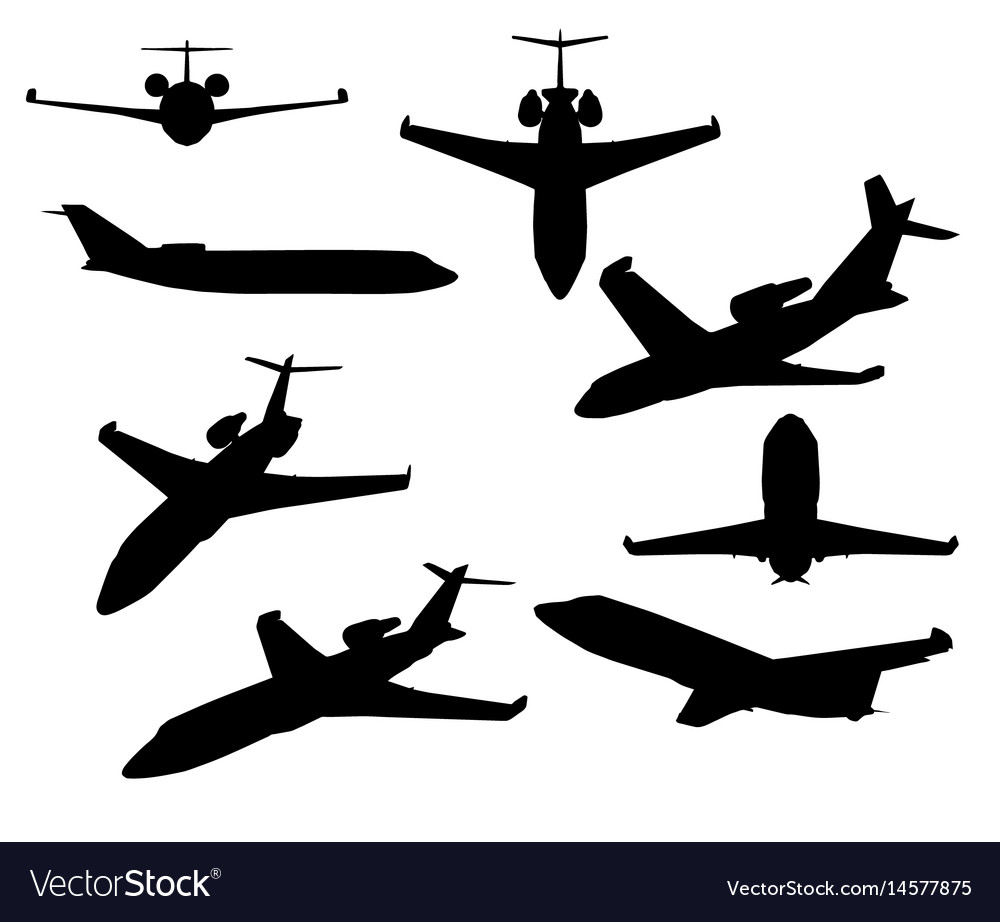 Luxury Private Jet Silhouette