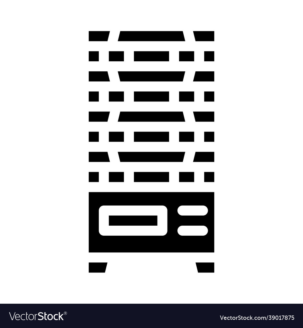 Multilevel vending machine glyph icon