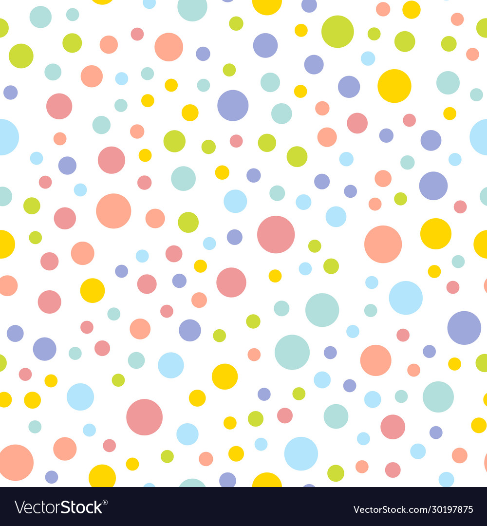 Seamless texture with random colorful circles vector image Seamless texture with random colorful circles