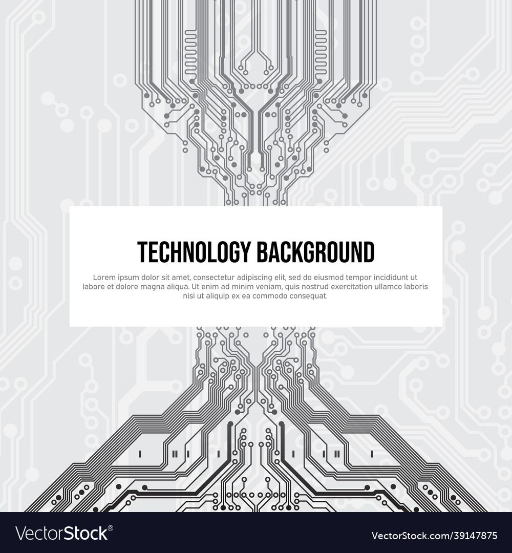 Technological circuit background concept design