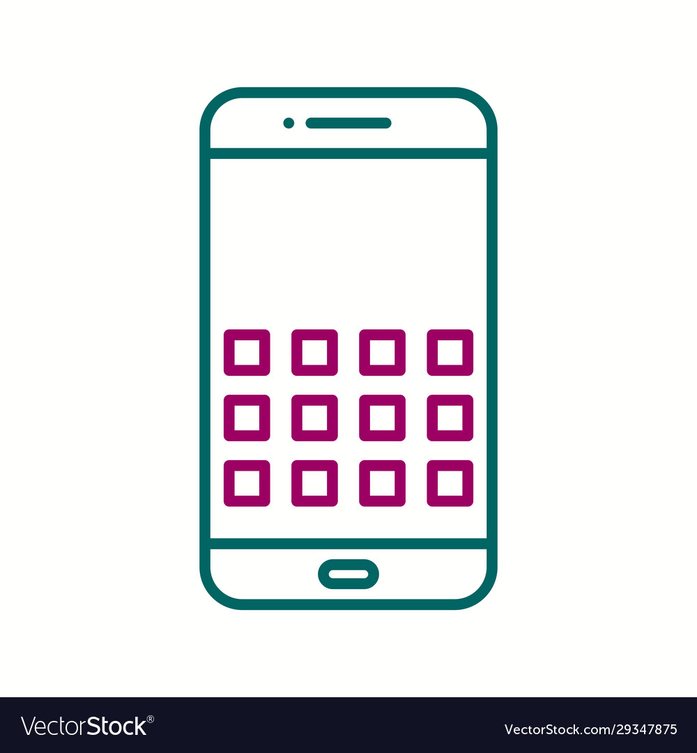 Unique security code line icon