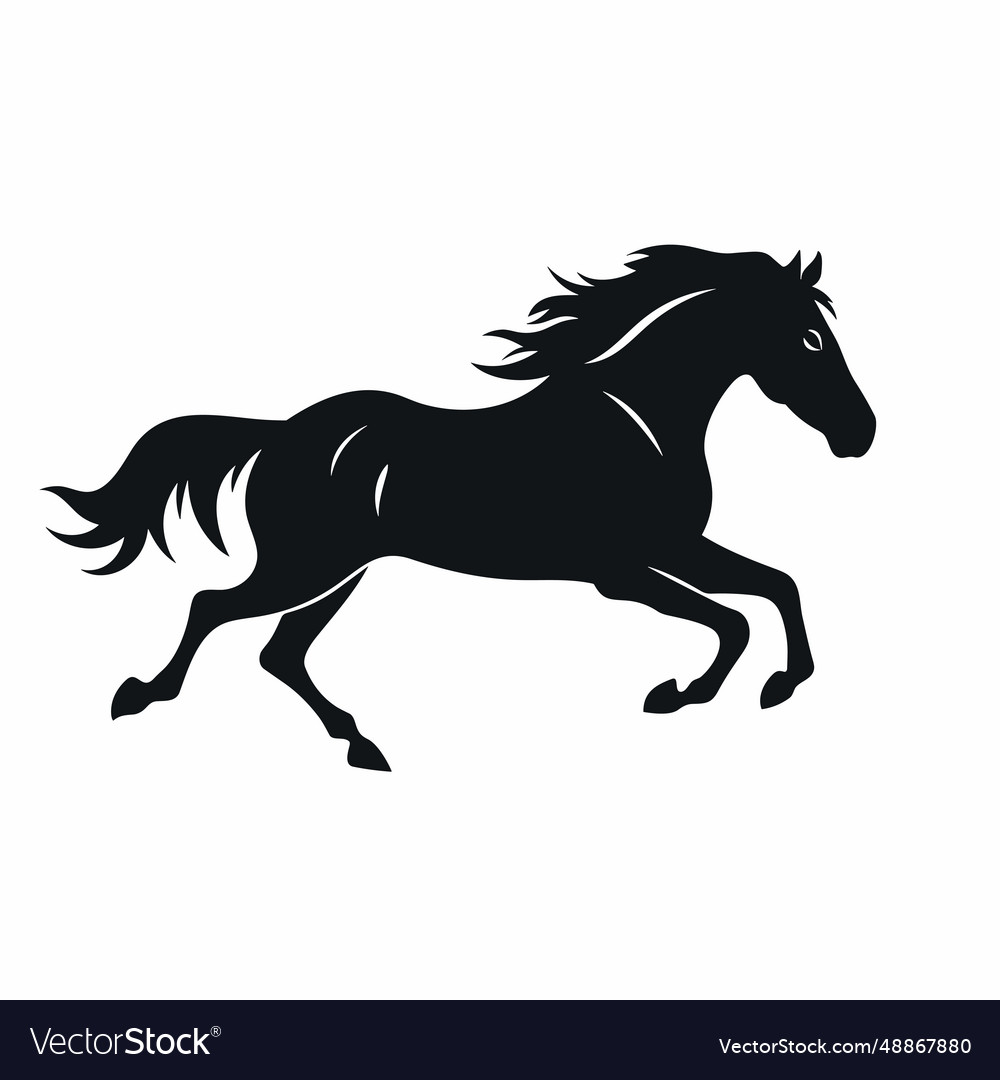 Black Horse Silhouette Icon