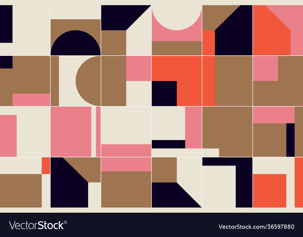 Deconstructed abstract pattern design