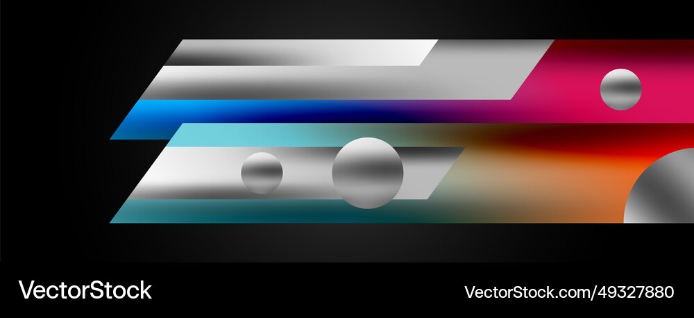 Dynamic lines geometric background visual Vector Image
