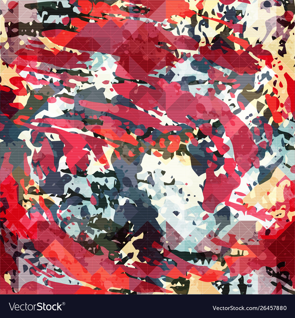 Geometric abstract color pattern in graffiti Vector Image Geometric abstract color pattern in graffiti
