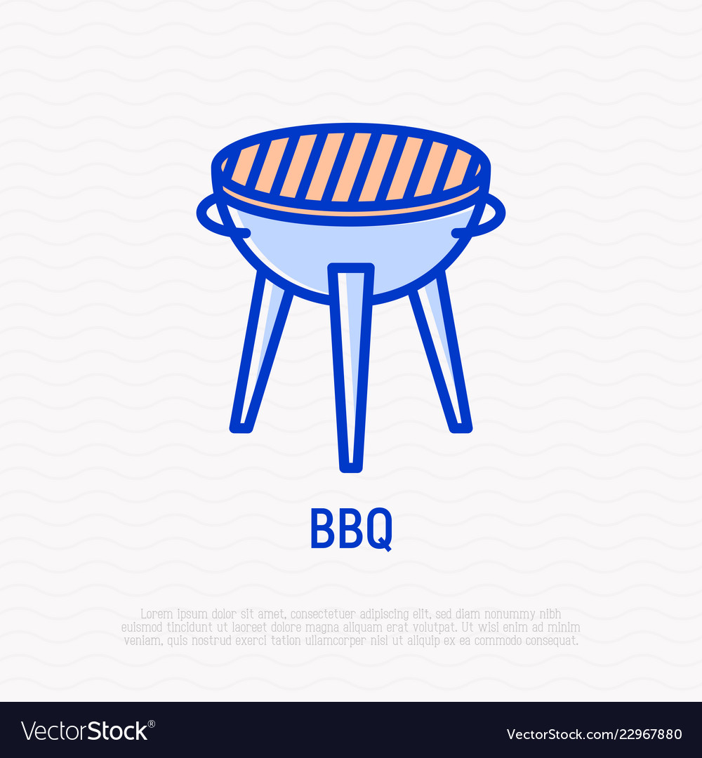 Grill für Grill dünne Linie Icon