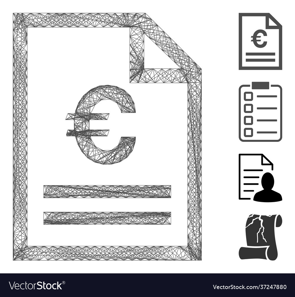 Net euro invoice page mesh