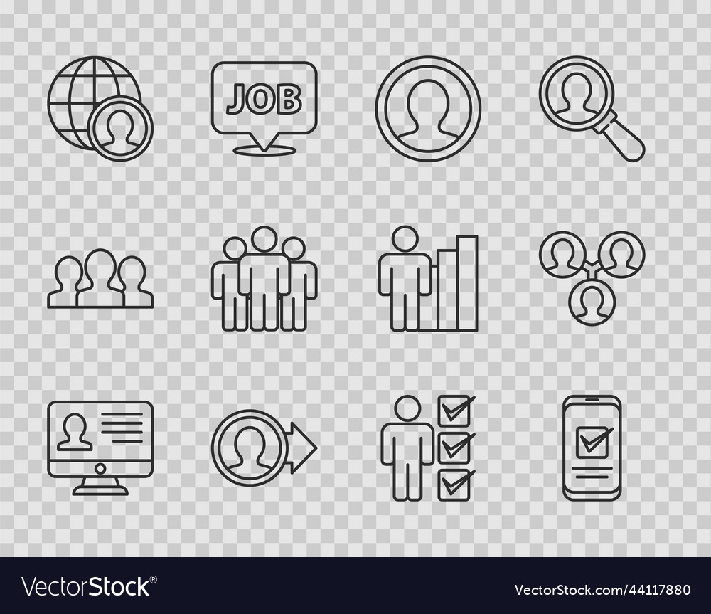Set line monitor with resume smartphone create