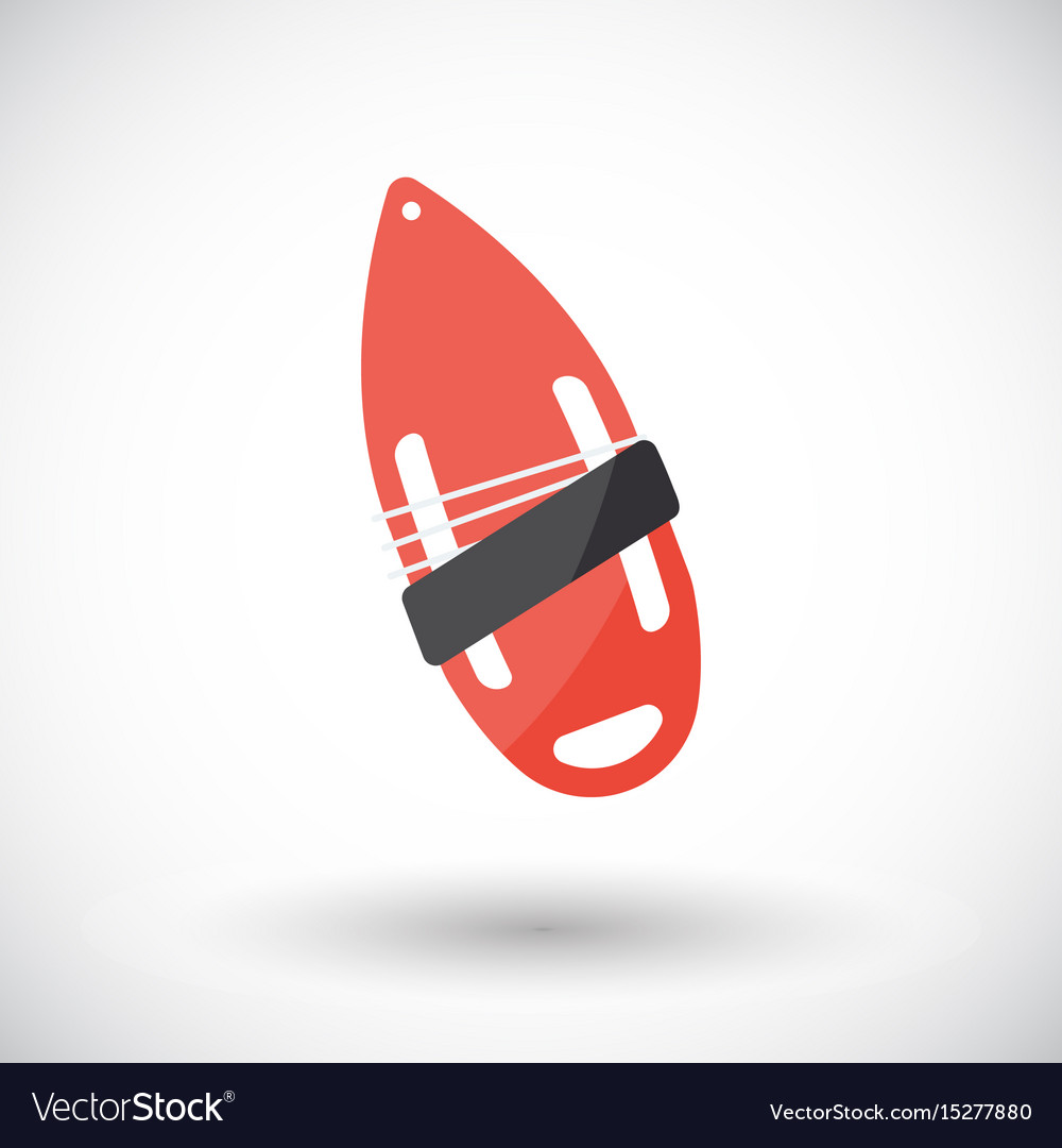 Torpedo Buoy Flat Icon Royalty Free Vector Image
